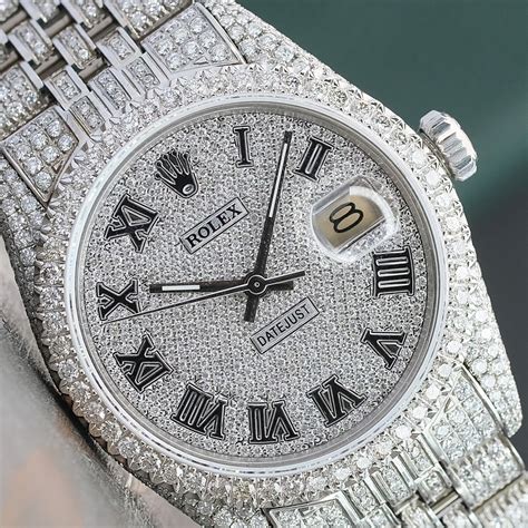 rolex datejust rhodium diamond|Rolex Datejust full diamond preis.